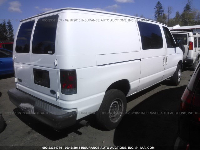 1FTSE34L03HA36972 - 2003 FORD ECONOLINE E350 SUPER DUTY VAN WHITE photo 4