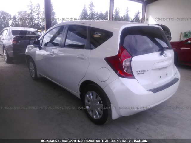 3N1CE2CP6FL431475 - 2015 NISSAN VERSA NOTE S/S PLUS/SV/SL/SR WHITE photo 3