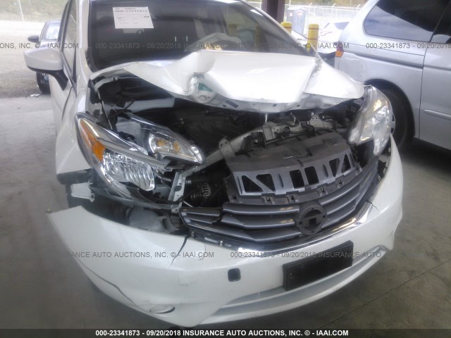 3N1CE2CP6FL431475 - 2015 NISSAN VERSA NOTE S/S PLUS/SV/SL/SR WHITE photo 6