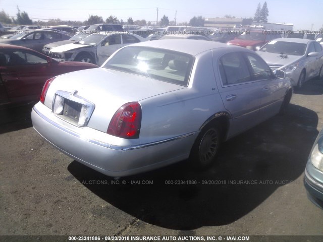 1LNFM83W9WY717788 - 1998 LINCOLN TOWN CAR CARTIER SILVER photo 4