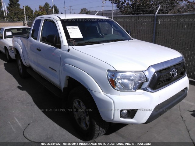 5TFUU4EN5FX137100 - 2015 TOYOTA TACOMA ACCESS CAB/TRD PRO WHITE photo 1