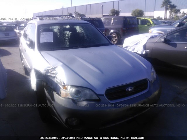 4S4BP61C866330633 - 2006 SUBARU LEGACY OUTBACK 2.5I SILVER photo 1