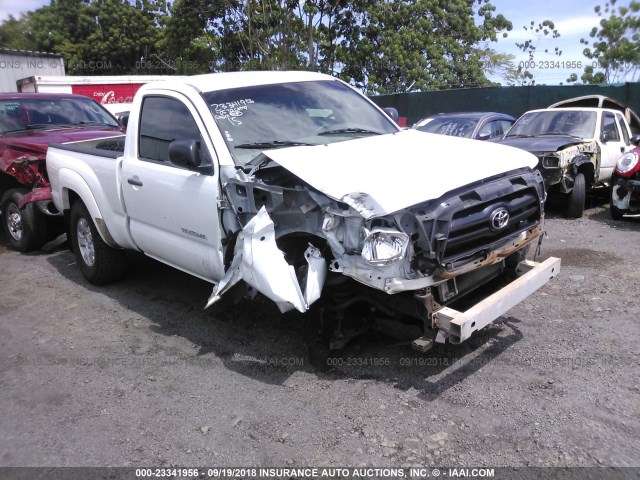 5TENX62N75Z060474 - 2005 TOYOTA TACOMA PRERUNNER WHITE photo 1