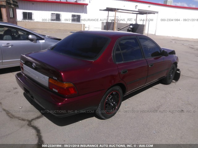 1NXAE09BXSZ333808 - 1995 TOYOTA COROLLA LE/DX 红色 照片 4