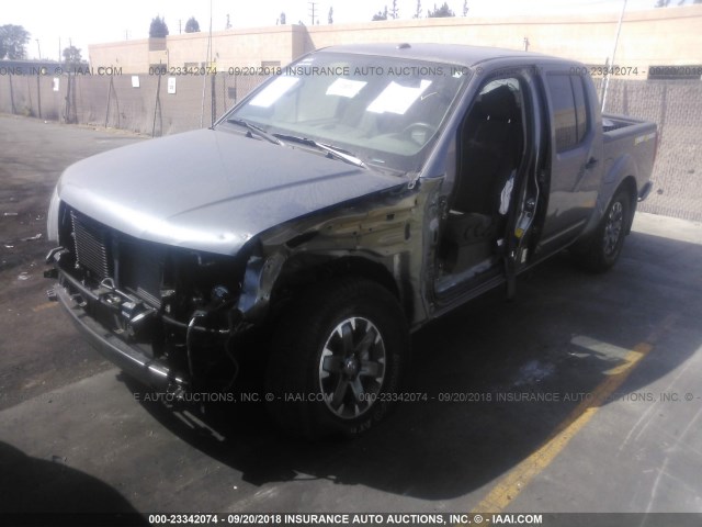 1N6AD0ER8JN731857 - 2018 NISSAN FRONTIER S/SV/SL/PRO-4X GRAY photo 2