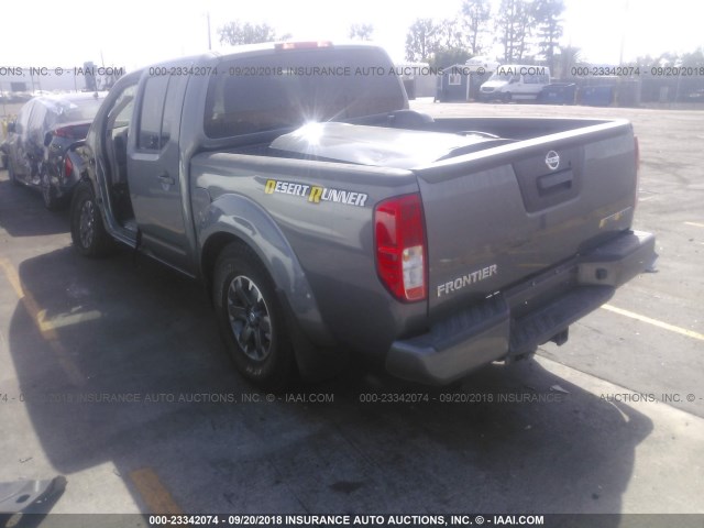 1N6AD0ER8JN731857 - 2018 NISSAN FRONTIER S/SV/SL/PRO-4X GRAY photo 3