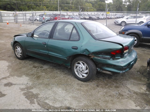 1G1JF5244V7271067 - 1997 CHEVROLET CAVALIER LS GREEN photo 3