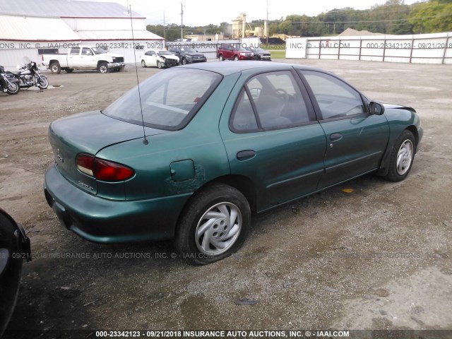 1G1JF5244V7271067 - 1997 CHEVROLET CAVALIER LS GREEN photo 4