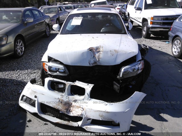 WBAUP9C58CVS94096 - 2012 BMW 128 I WHITE photo 6