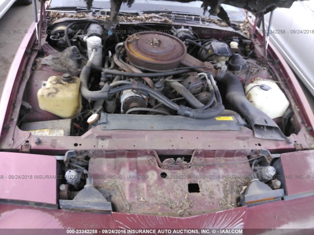 1G2FW87H7GN248072 - 1986 PONTIAC FIREBIRD TRANS AM MAROON photo 10