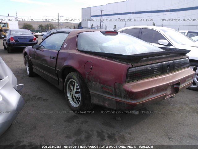 1G2FW87H7GN248072 - 1986 PONTIAC FIREBIRD TRANS AM MAROON photo 3