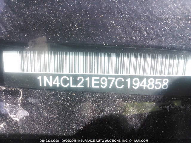 1N4CL21E97C194858 - 2007 NISSAN ALTIMA HYBRID GRAY photo 9