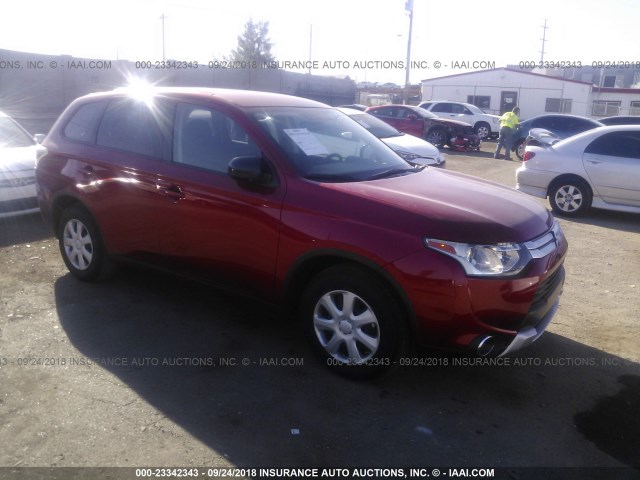 JA4AD2A37FZ008723 - 2015 MITSUBISHI OUTLANDER ES წითელი ფოტო 1