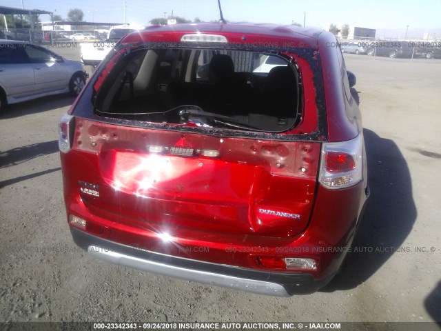 JA4AD2A37FZ008723 - 2015 MITSUBISHI OUTLANDER ES წითელი ფოტო 6