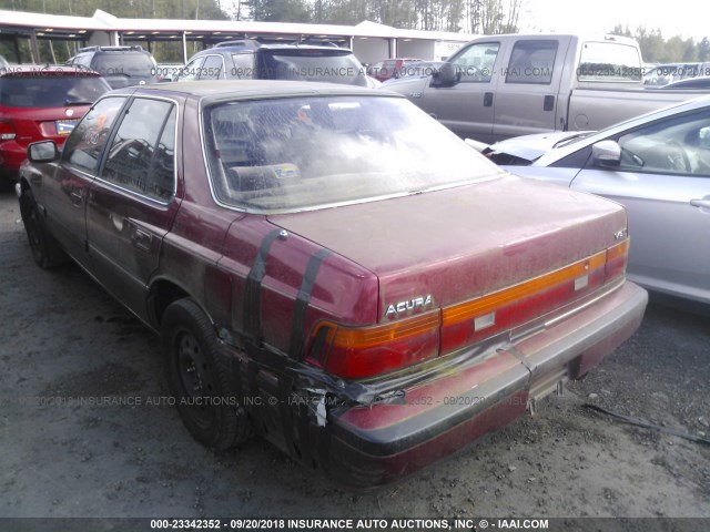 JH4KA4559KC028249 - 1989 ACURA LEGEND LC RED photo 3