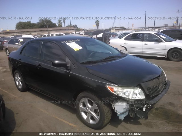 JTDBL40EX9J028771 - 2009 TOYOTA COROLLA LE/XLE BLACK photo 1