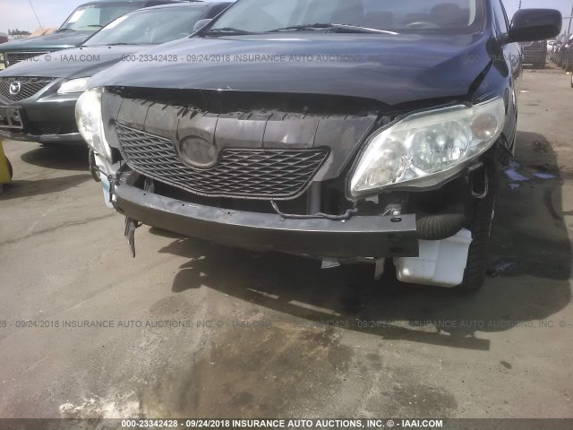 JTDBL40EX9J028771 - 2009 TOYOTA COROLLA LE/XLE BLACK photo 6