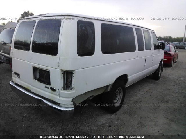 1FBSS3BL2ADA00768 - 2010 FORD ECONOLINE E350 SUPER DUTY WAGON WHITE photo 4