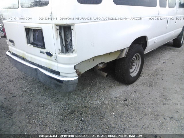 1FBSS3BL2ADA00768 - 2010 FORD ECONOLINE E350 SUPER DUTY WAGON WHITE photo 6