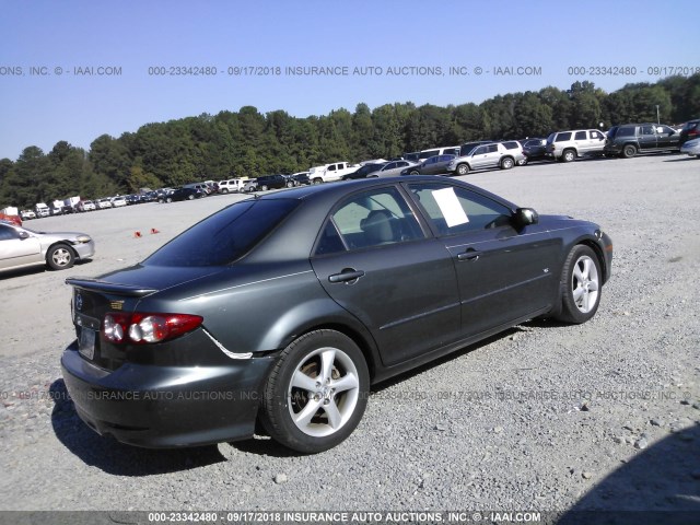 1YVFP80D745N45686 - 2004 MAZDA 6 S GRAY photo 4