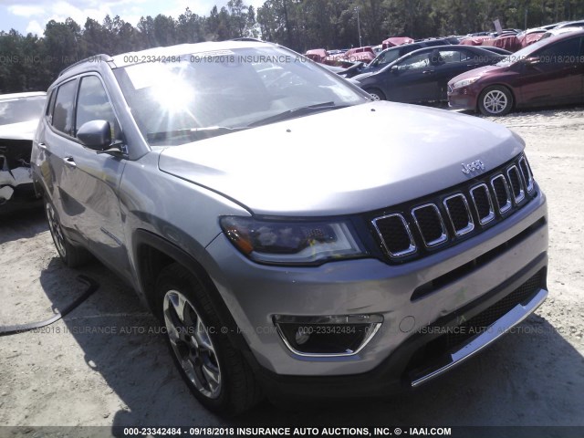 3C4NJCCB3JT406229 - 2018 JEEP COMPASS LIMITED SILVER photo 1