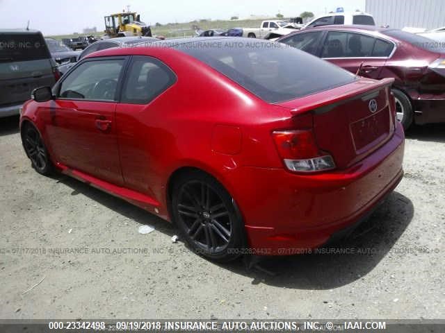 JTKJF5C70D3052931 - 2013 TOYOTA SCION TC 红色 照片 3