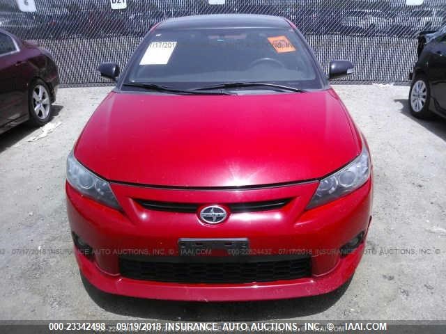 JTKJF5C70D3052931 - 2013 TOYOTA SCION TC 红色 照片 6
