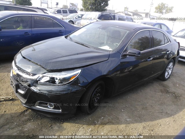 1G11G5SX7FF251250 - 2015 CHEVROLET MALIBU LTZ 黑色 照片 2