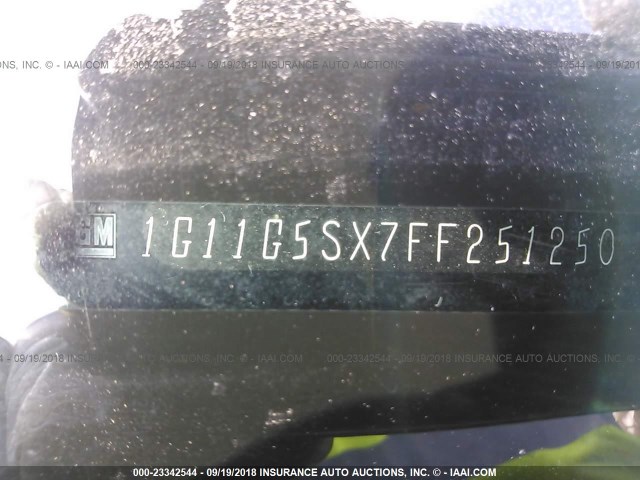 1G11G5SX7FF251250 - 2015 CHEVROLET MALIBU LTZ 黑色 照片 9