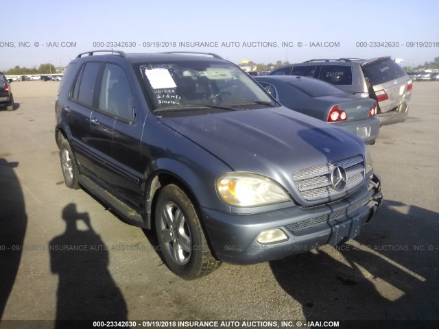 4JGAB57E45A555107 - 2005 MERCEDES-BENZ ML 350 BLUE photo 1