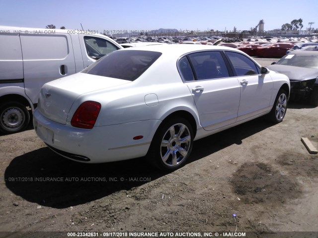 SCBBR93W37C050048 - 2007 BENTLEY CONTINENTAL FLYING SPUR WHITE photo 4