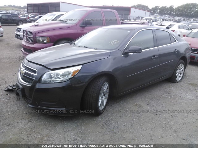 1G11C5SAXDF132614 - 2013 CHEVROLET MALIBU 1LT 灰色 照片 2