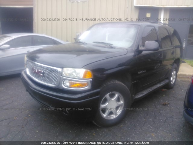 1GKEK63U62J142498 - 2002 GMC DENALI BLACK photo 2