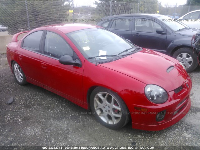 1B3AS66S04D502775 - 2004 DODGE NEON SRT-4 RED photo 1