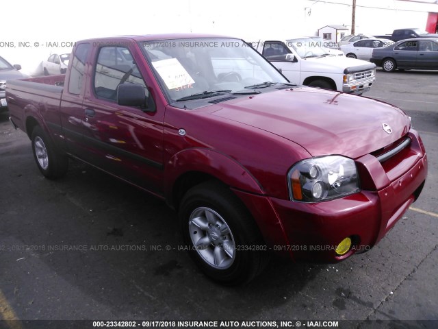 1N6DD26S42C354533 - 2002 NISSAN FRONTIER KING CAB XE RED photo 1