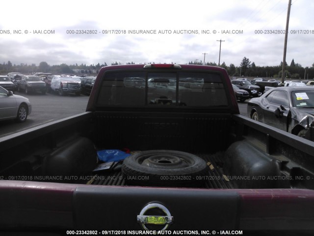 1N6DD26S42C354533 - 2002 NISSAN FRONTIER KING CAB XE RED photo 8