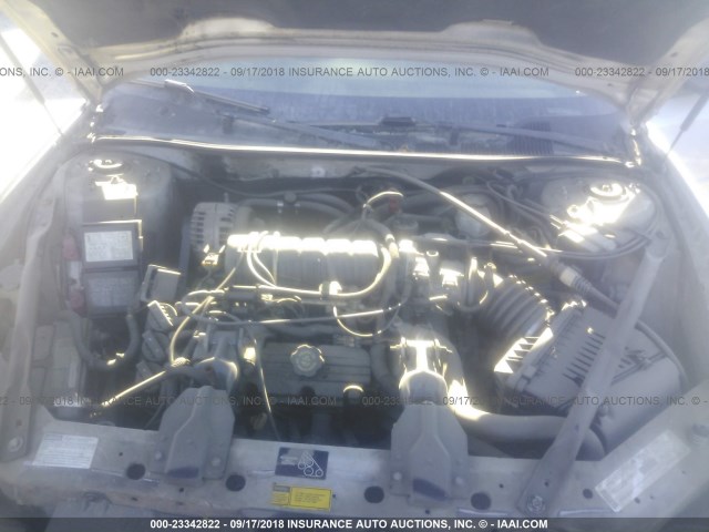 2G1WX12K6Y9346445 - 2000 CHEVROLET MONTE CARLO SS ვერცხლისფერი ფოტო 10