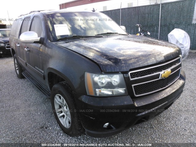 1GNSCJE0XCR260511 - 2012 CHEVROLET SUBURBAN C1500 LT BLACK photo 6