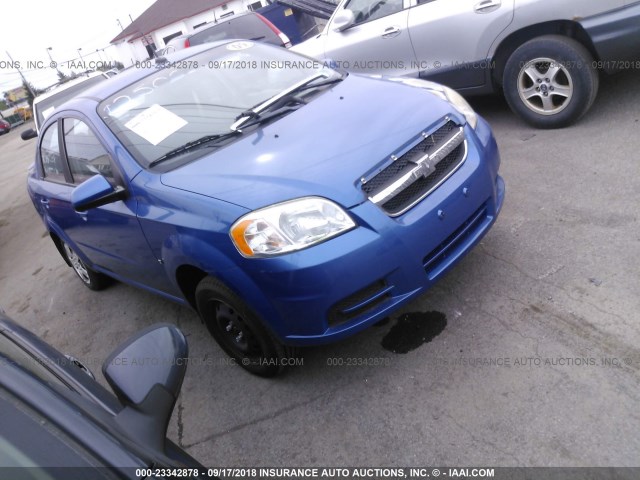 KL1TD56E99B378988 - 2009 CHEVROLET AVEO LS/LT BLUE photo 1