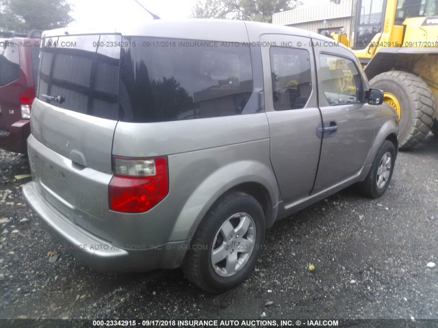 5J6YH28553L009331 - 2003 HONDA ELEMENT GRAY photo 4