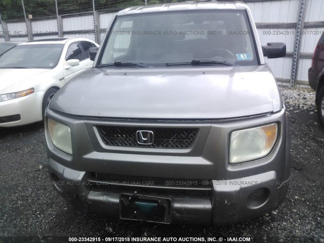 5J6YH28553L009331 - 2003 HONDA ELEMENT GRAY photo 6