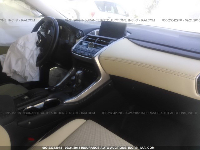 JTJBJRBZ8G2041428 - 2016 LEXUS NX 300H WHITE photo 5