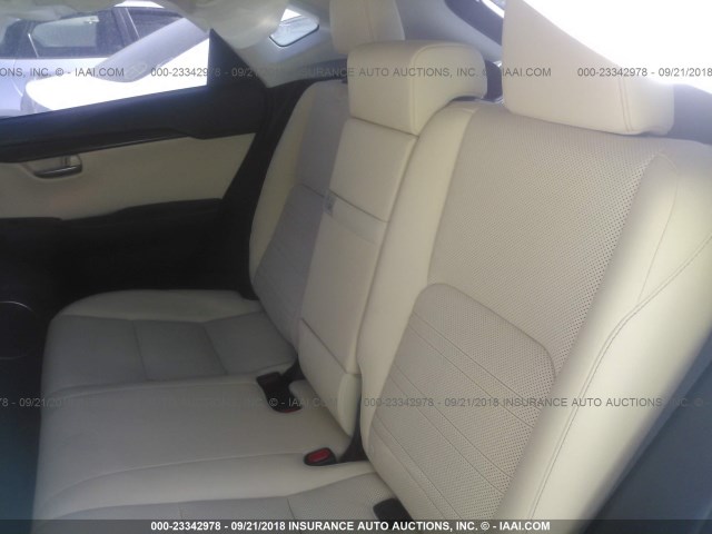 JTJBJRBZ8G2041428 - 2016 LEXUS NX 300H WHITE photo 8