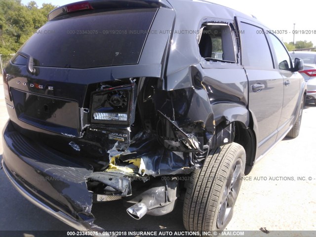 3C4PDCGG4JT369911 - 2018 DODGE JOURNEY CROSSROAD Dark Blue photo 6