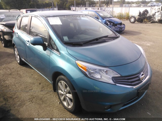 3N1CE2CP1EL390428 - 2014 NISSAN VERSA NOTE S/S PLUS/SV/SL BLUE photo 1