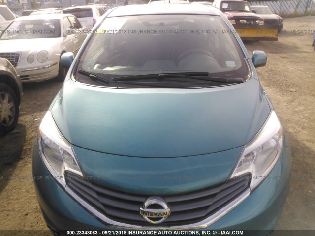 3N1CE2CP1EL390428 - 2014 NISSAN VERSA NOTE S/S PLUS/SV/SL BLUE photo 6