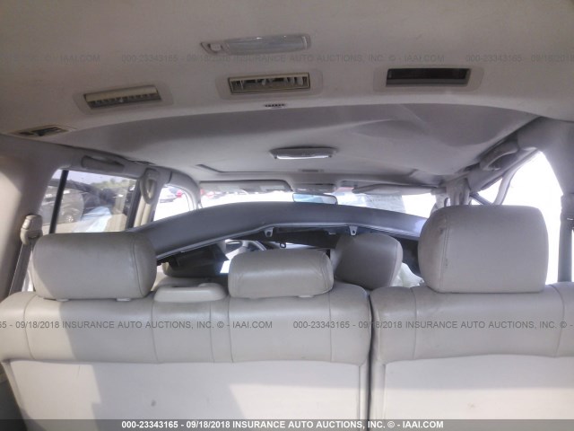 JT3HT05JXX0049040 - 1999 TOYOTA LAND CRUISER  SILVER photo 8