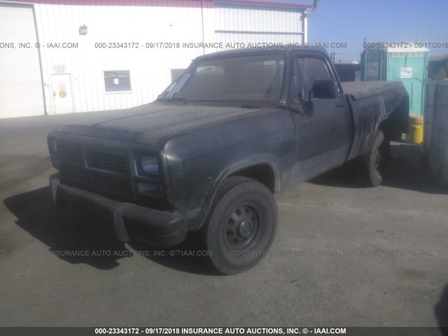 1B7HM16YXNS513603 - 1992 DODGE W-SERIES W150 BLACK photo 2