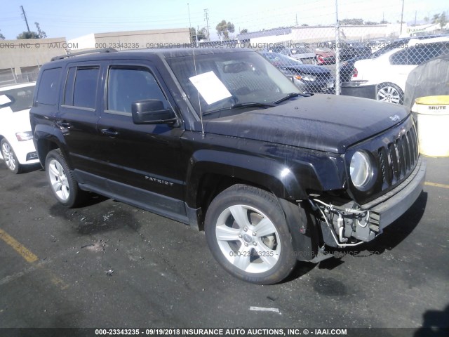 1C4NJPFA8ED533287 - 2014 JEEP PATRIOT LATITUDE BLACK photo 1