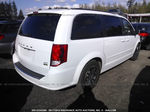 2C4RDGEG7HR873241 - 2017 DODGE GRAND CARAVAN GT WHITE photo 4